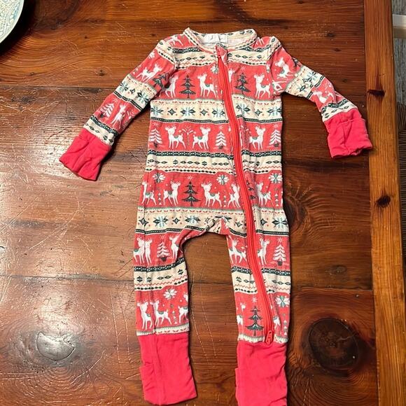 Angel Dear Fair isle zipper bamboo sleeper size 0-3 months - Picture 1 of 3